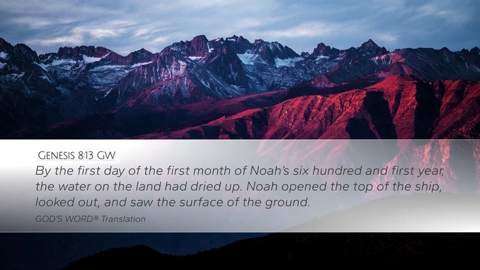 Genesis 8:13 GW Bible Verse Image