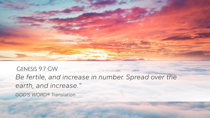 Genesis 9:7 GW Bible Verse Image