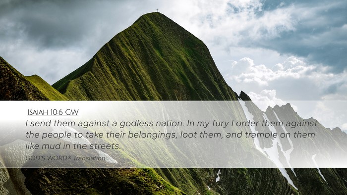 Isaiah 10:6 GW Bible Verse Image