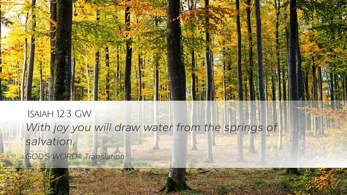 Isaiah 12:3 GW Bible Verse Image