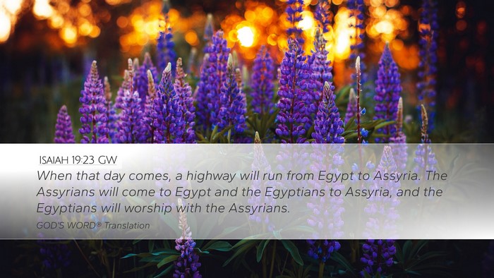 Isaiah 19:23 GW Bible Verse Image