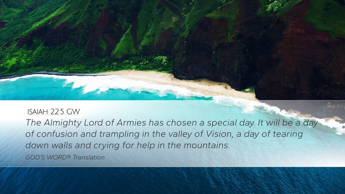 Isaiah 22:5 GW Bible Verse Image