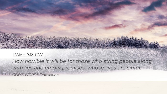 Isaiah 5:18 GW Bible Verse Image