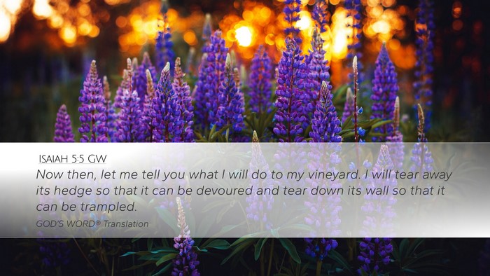 Isaiah 5:5 GW Bible Verse Image