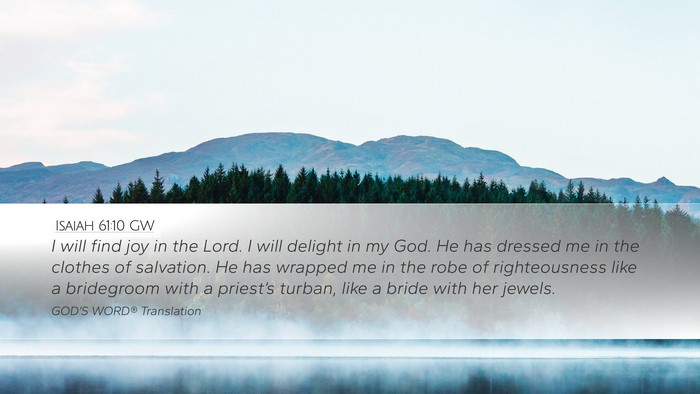 Isaiah 61:10 GW Bible Verse Image