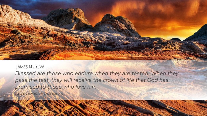 James 1:12 GW Bible Verse Image