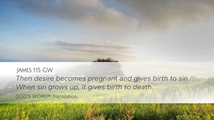 James 1:15 GW Bible Verse Image
