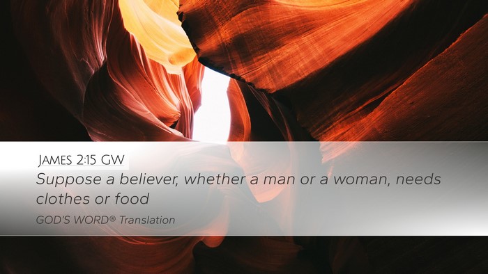 James 2:15 GW Bible Verse Image
