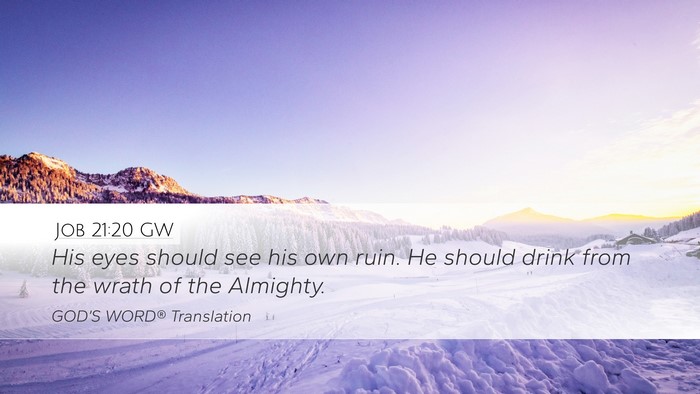 Job 21:20 GW Bible Verse Image