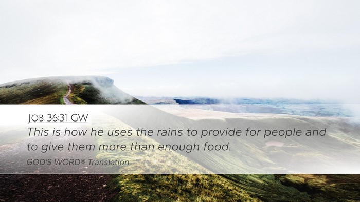 Job 36:31 GW Bible Verse Image