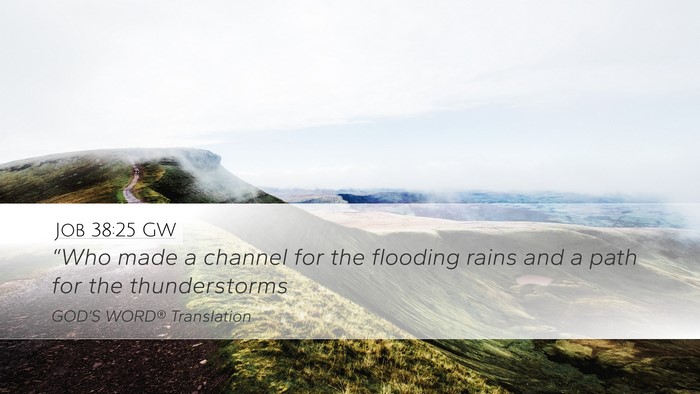 Job 38:25 GW Bible Verse Image