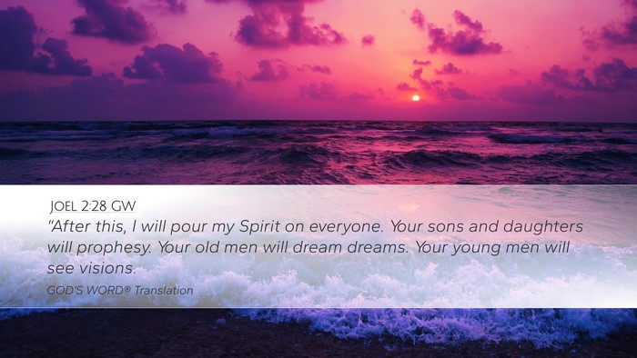Joel 2:28 GW Bible Verse Image