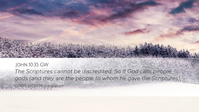 John 10:35 GW Bible Verse Image