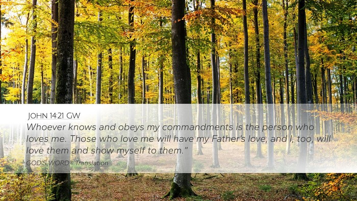 John 14:21 GW Bible Verse Image