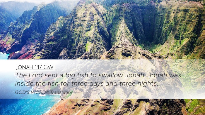 Jonah 1:17 GW Bible Verse Image