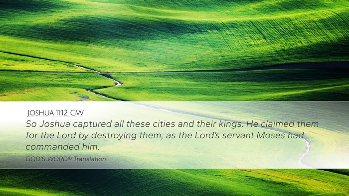 Joshua 11:12 GW Bible Verse Image