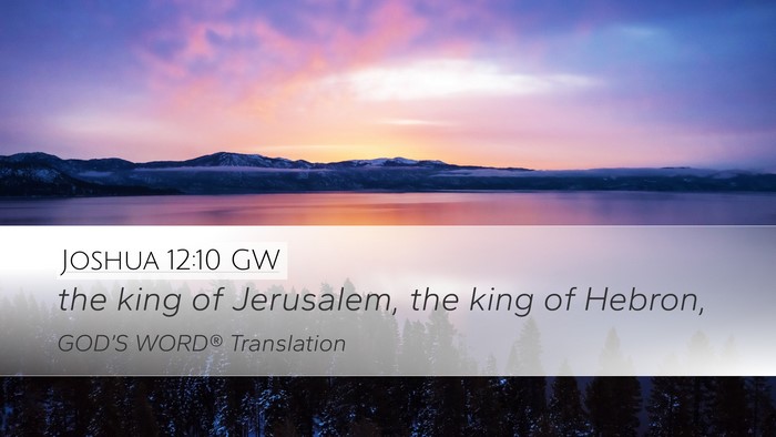 Joshua 12:10 GW Bible Verse Image