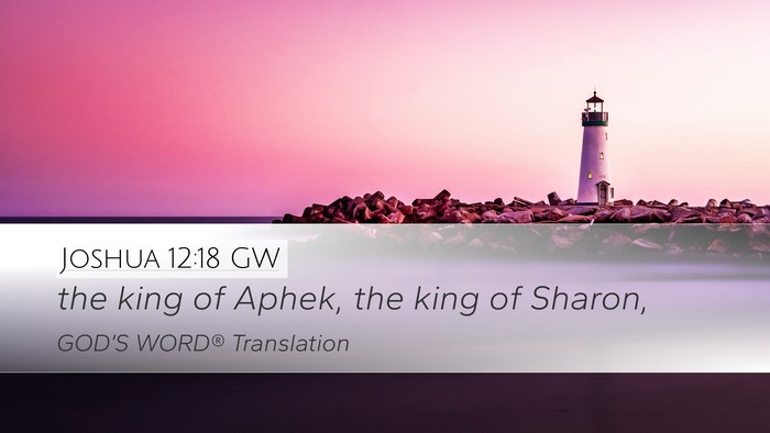 Joshua 12:18 GW Bible Verse Image