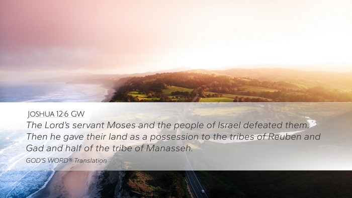 Joshua 12:6 GW Bible Verse Image
