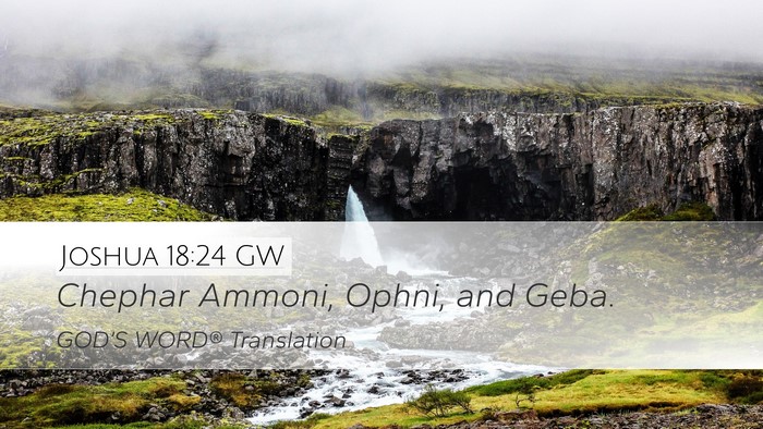 Joshua 18:24 GW Bible Verse Image