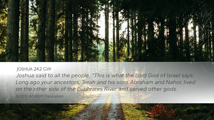 Joshua 24:2 GW Bible Verse Image