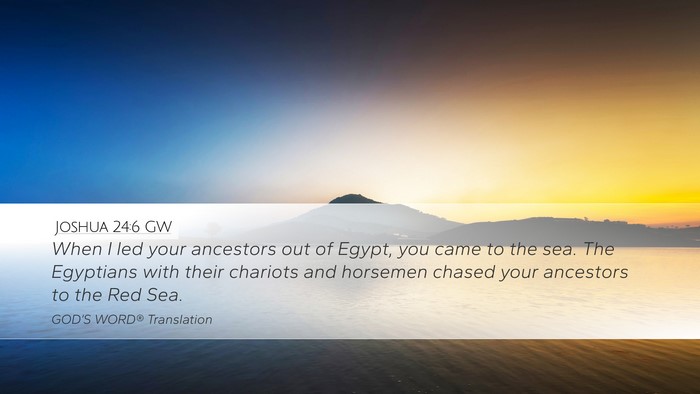 Joshua 24:6 GW Bible Verse Image
