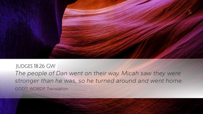 Judges 18:26 GW Bible Verse Image