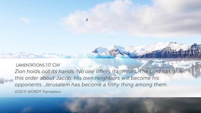 Lamentations 1:17 GW Bible Verse Image