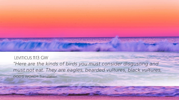 Leviticus 11:13 GW Bible Verse Image