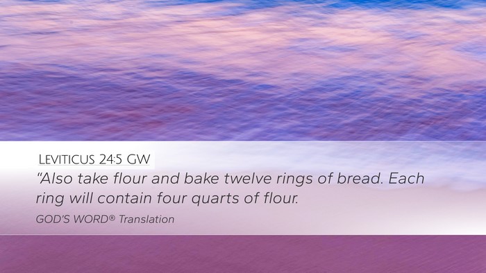 Leviticus 24:5 GW Bible Verse Image