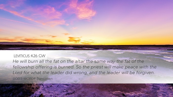 Leviticus 4:26 GW Bible Verse Image