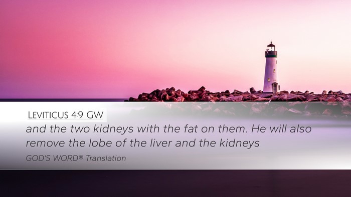 Leviticus 4:9 GW Desktop Wallpaper - and the two kidneys with the fat on them. He will - Desktop Bible Verse Wallpaper