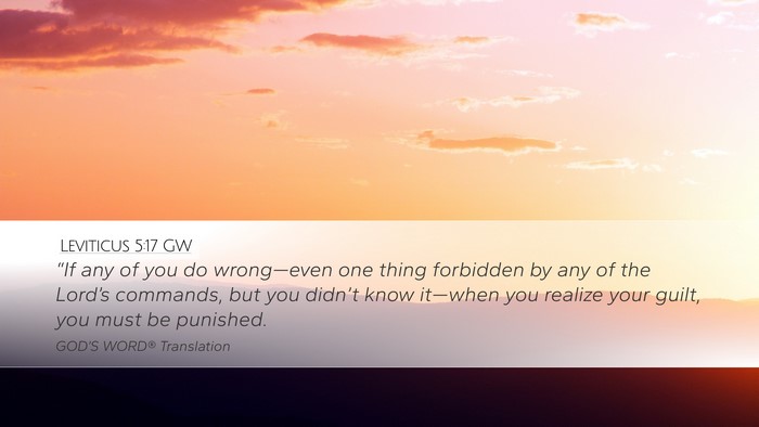 Leviticus 5:17 GW Bible Verse Image