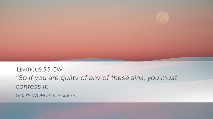Leviticus 5:5 GW Bible Verse Image