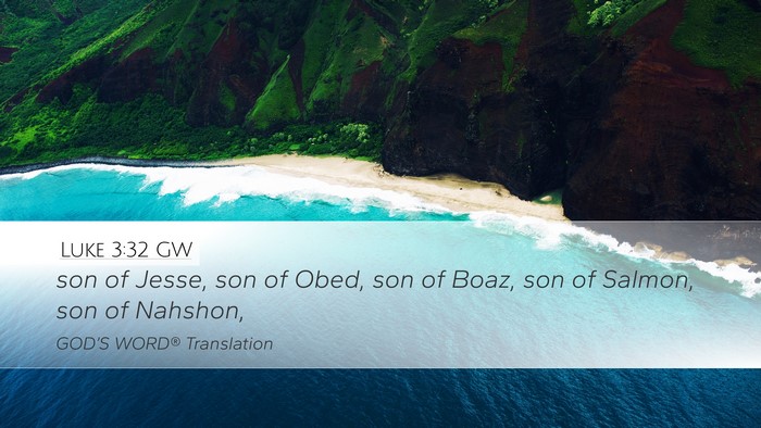 Luke 3:32 GW Bible Verse Image