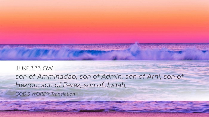 Luke 3:33 GW Bible Verse Image