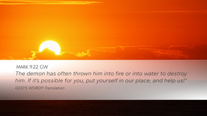 Mark 9:22 GW Bible Verse Image