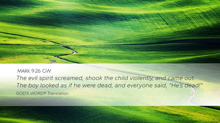 Mark 9:26 GW Bible Verse Image