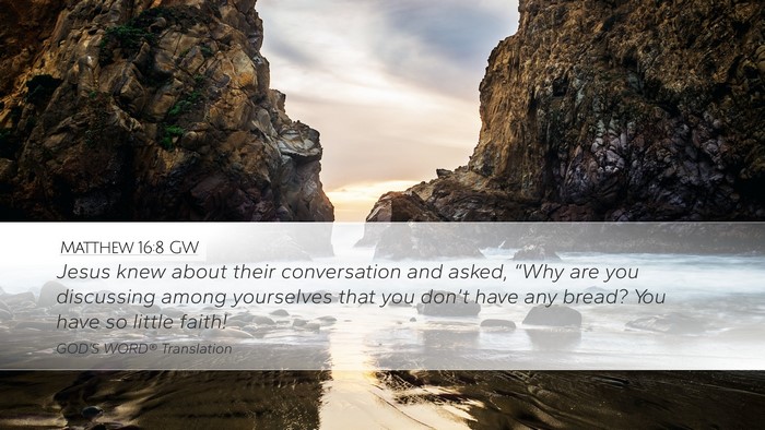 Matthew 16:8 GW Bible Verse Image