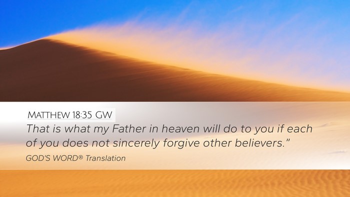 Matthew 18:35 GW Bible Verse Image