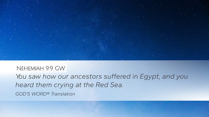 Nehemiah 9:9 GW Bible Verse Image