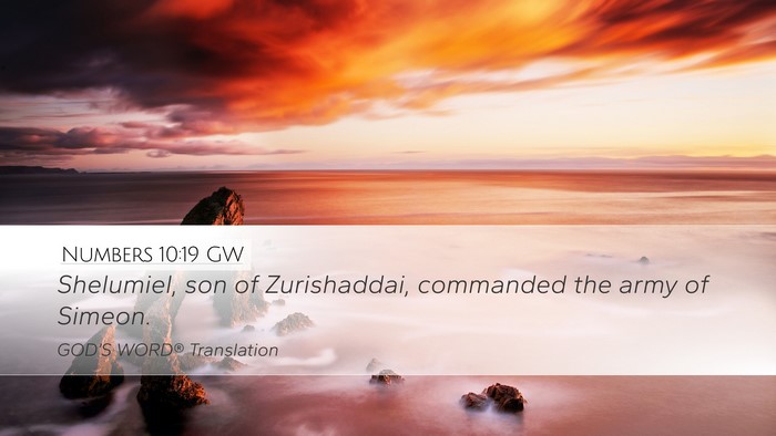 Numbers 10:19 GW Bible Verse Image