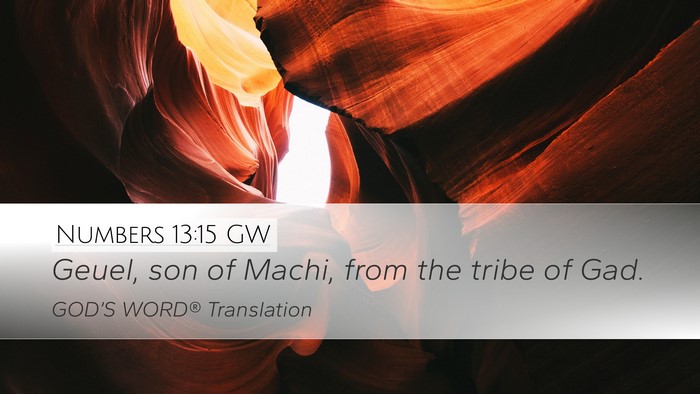 Numbers 13:15 GW Desktop Wallpaper - Geuel, son of Machi, from the tribe of - Desktop Bible Verse Wallpaper