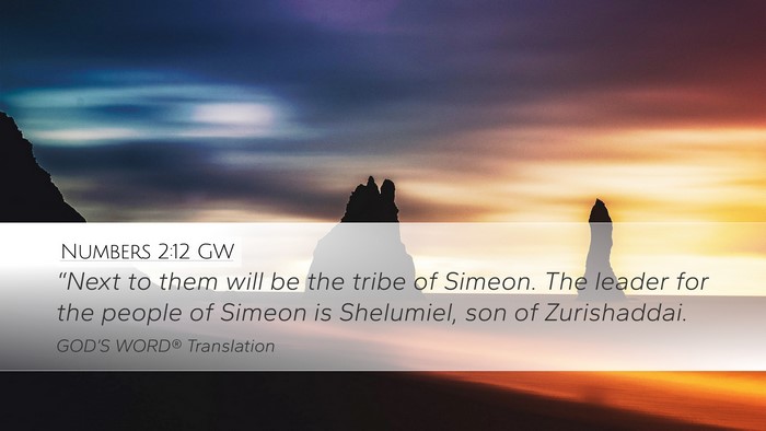 Numbers 2:12 GW Bible Verse Image