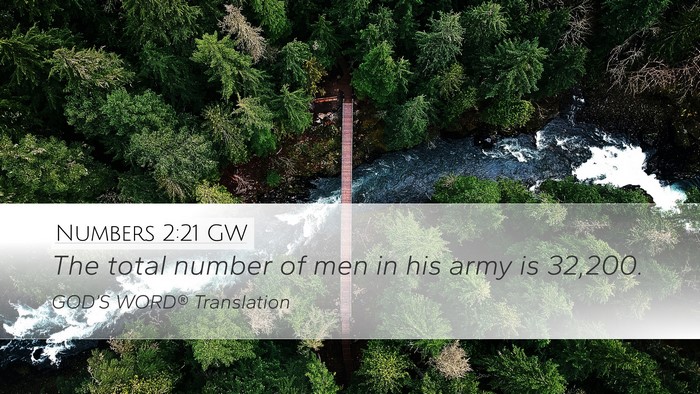 Numbers 2:21 GW Bible Verse Image