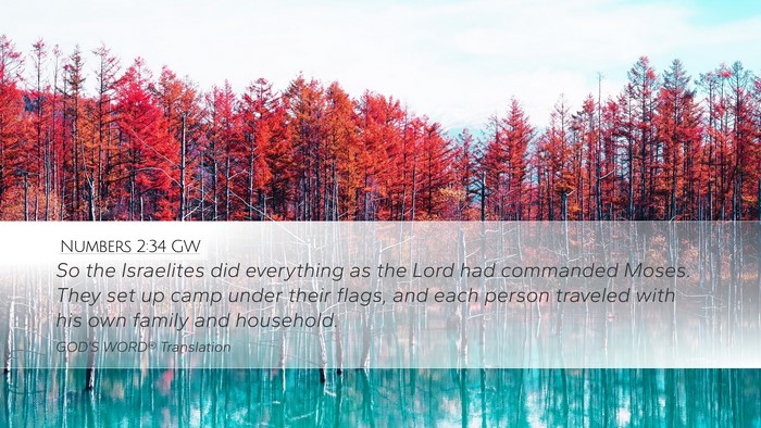 Numbers 2:34 GW Bible Verse Image