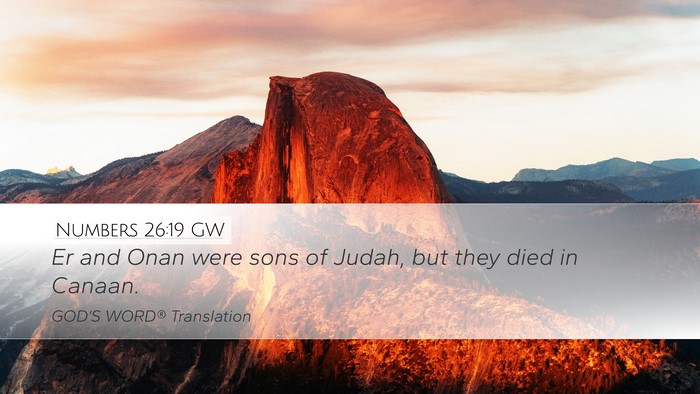 Numbers 26:19 GW Bible Verse Image