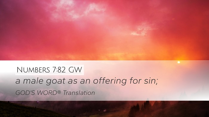 Numbers 7:82 GW Desktop Wallpaper - a male goat as an offering for - Desktop Bible Verse Wallpaper