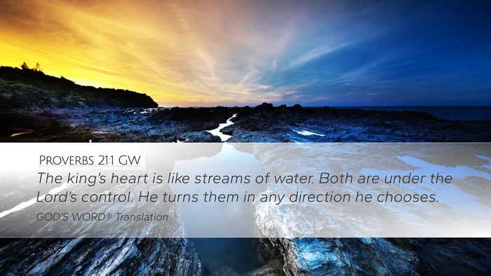Proverbs 21:1 GW Bible Verse Image