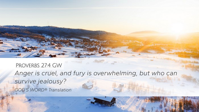 Proverbs 27:4 GW Bible Verse Image
